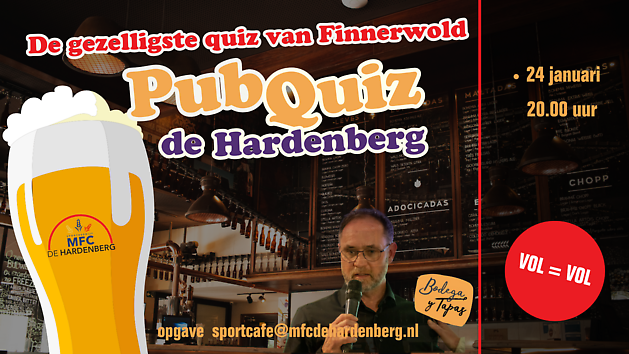 Ronde 3 Pubquiz 24 januari - MFC De Hardenberg Finsterwolde